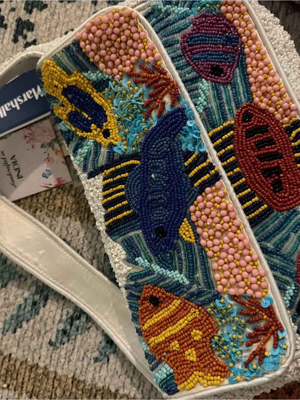 Marshalls Beaded Fish Motif and City Shoulder Bags- Multicolor- never used - Picture 4 of 8